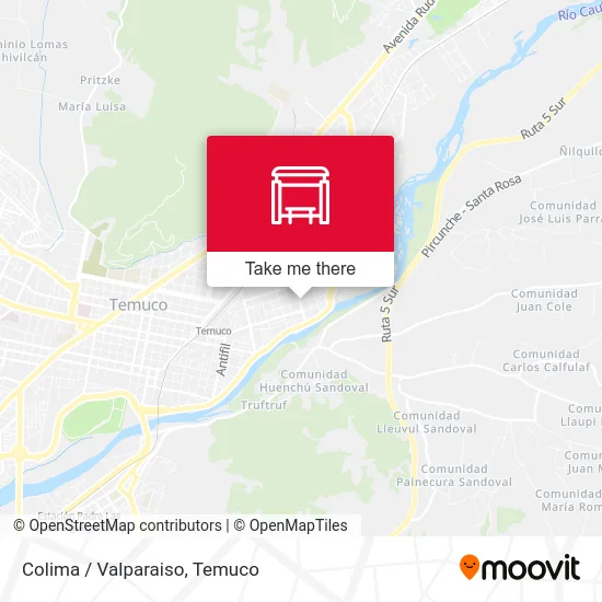 Colima / Valparaiso map