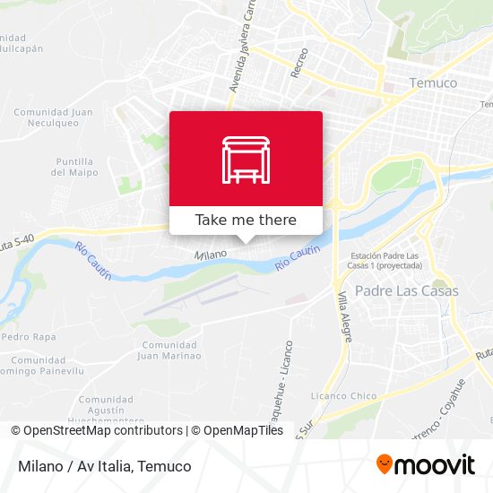 Mapa de Milano / Av Italia