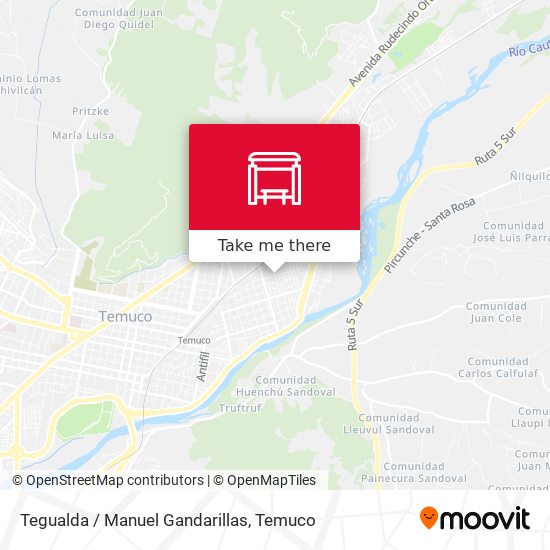 Mapa de Tegualda / Manuel Gandarillas