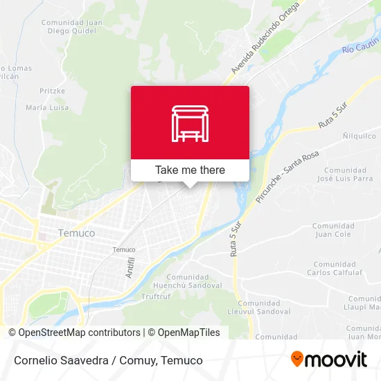 Cornelio Saavedra / Comuy map