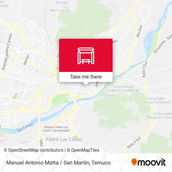 Mapa de Manuel Antonio Matta / San Martín