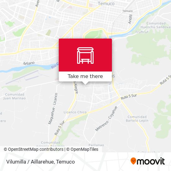 Mapa de Vilumilla / Aillarehue