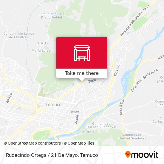 Mapa de Rudecindo Ortega / 21 De Mayo