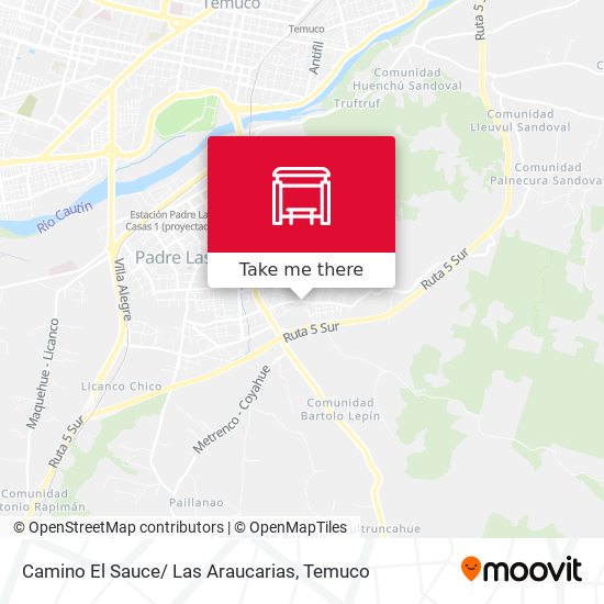 Camino El Sauce/ Las Araucarias map