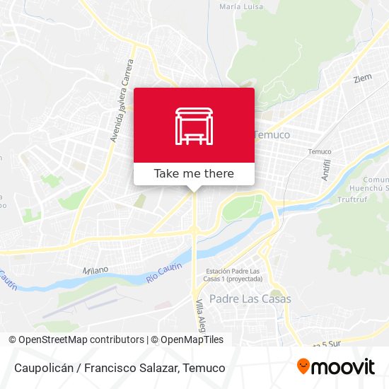 Caupolicán / Francisco Salazar map
