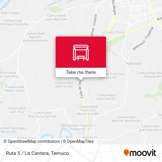 Ruta 5 / La Cantera map