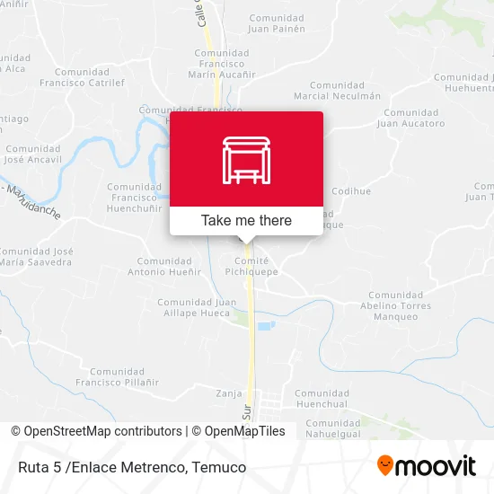 Ruta 5 /Enlace Metrenco map