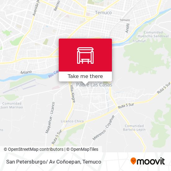 Mapa de San Petersburgo/ Av Coñoepan