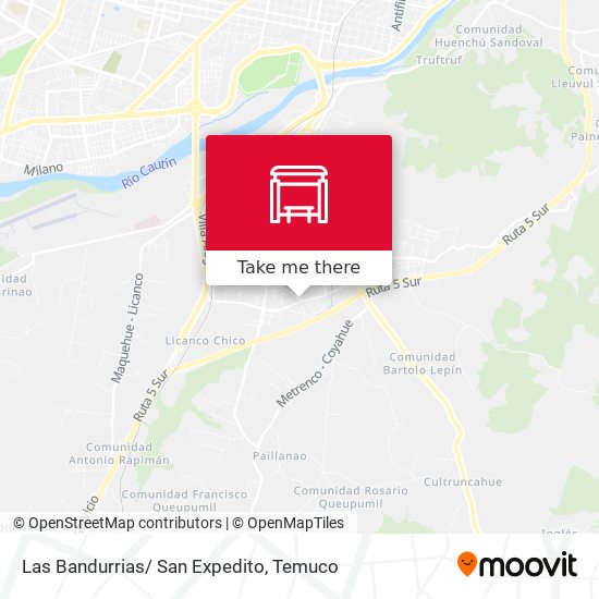 Mapa de Las Bandurrias/ San Expedito
