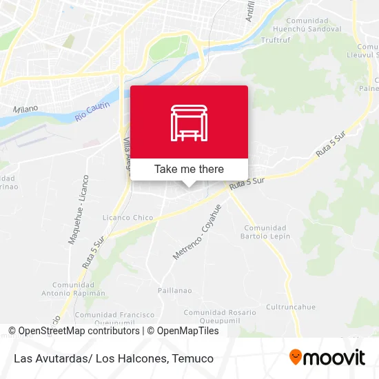 Las Avutardas/ Los Halcones map