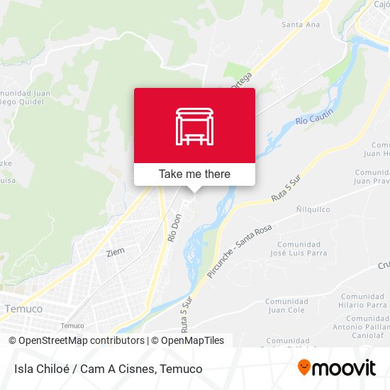 Mapa de Isla Chiloé / Cam A Cisnes