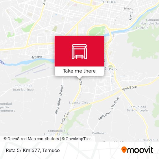 Mapa de Ruta 5/ Km 677
