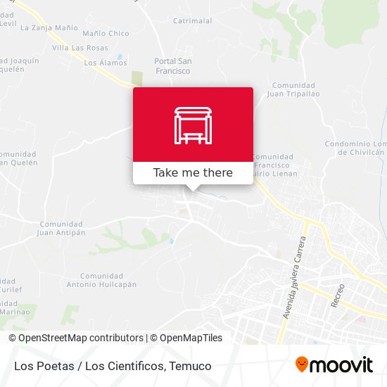 Los Poetas / Los Cientificos map