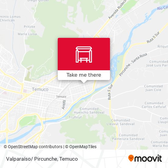 Valparaíso/ Pircunche map