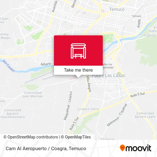 Cam Al Aeropuerto / Coagra map