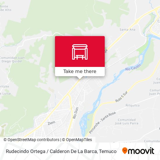 Mapa de Rudecindo Ortega / Calderon De La Barca