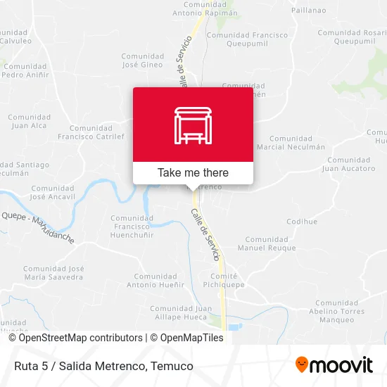 Ruta 5 / Salida Metrenco map