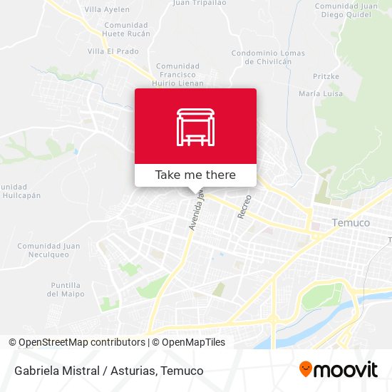 Mapa de Gabriela Mistral / Asturias