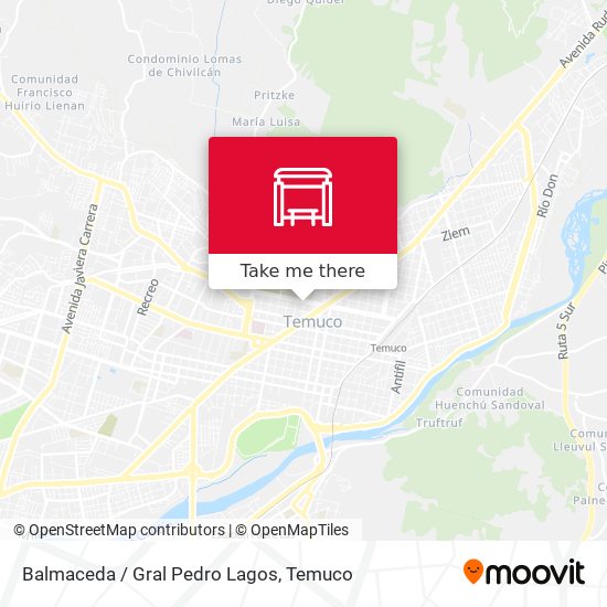 Balmaceda / Gral Pedro Lagos map
