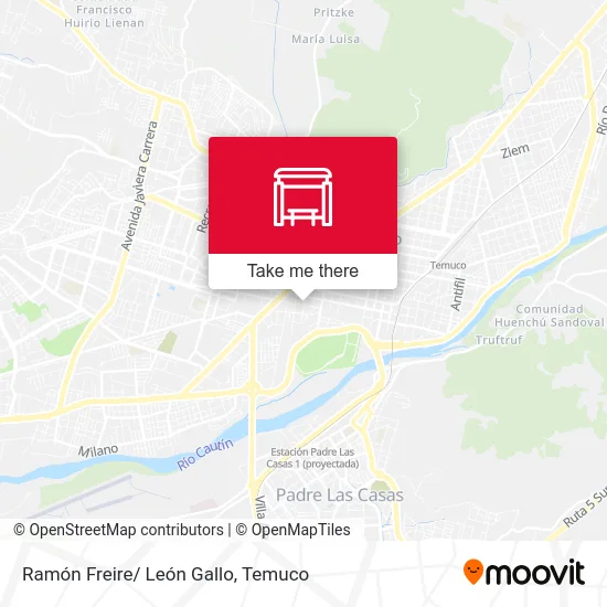 Ramón Freire/ León Gallo map