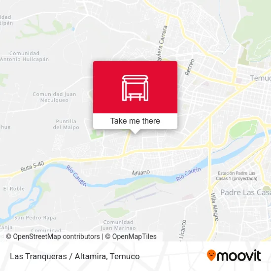 Las Tranqueras / Altamira map