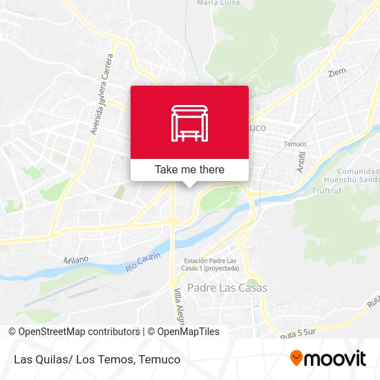 Las Quilas/ Los Temos map