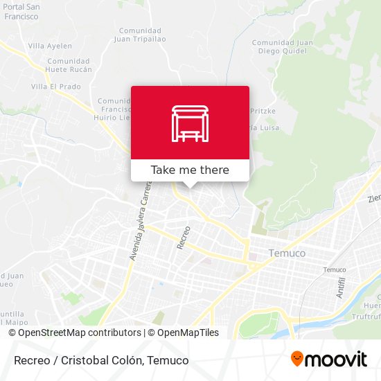 Recreo / Cristobal Colón map