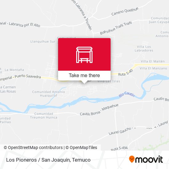 Los Pioneros / San Joaquín map