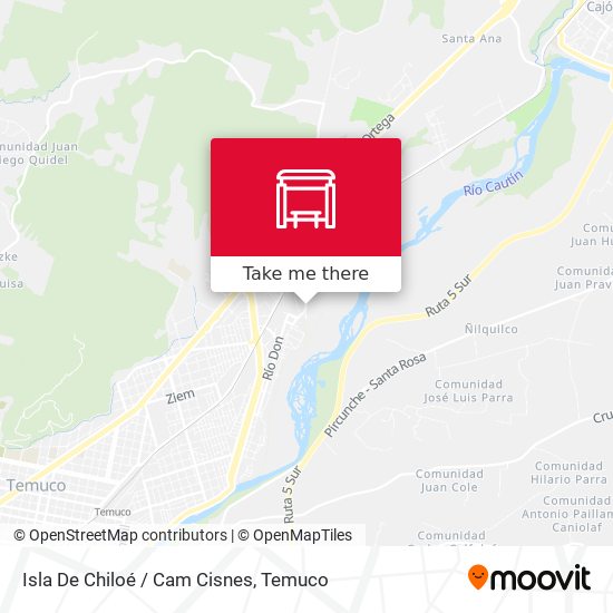 Isla De Chiloé / Cam Cisnes map