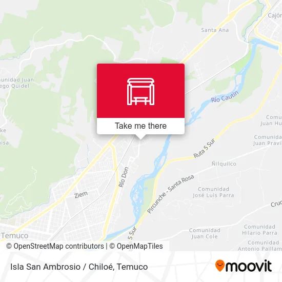 Isla San Ambrosio / Chiloé map