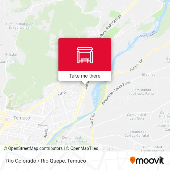 Río Colorado / Río Quepe map