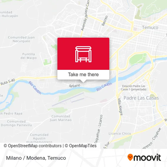 Milano / Modena map