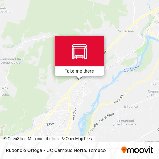 Rudencio Ortega / UC Campus Norte map