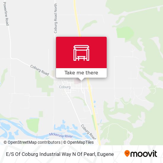 E / S Of Coburg Industrial Way N Of Pearl map