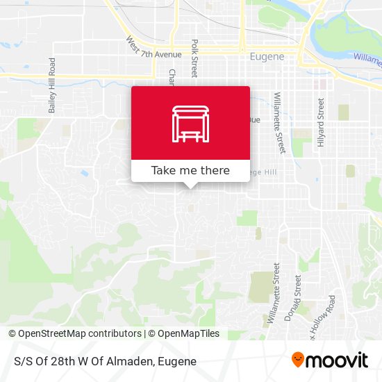 Mapa de S/S Of 28th W Of Almaden