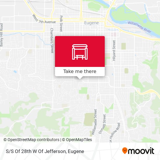 Mapa de S/S Of 28th W Of Jefferson