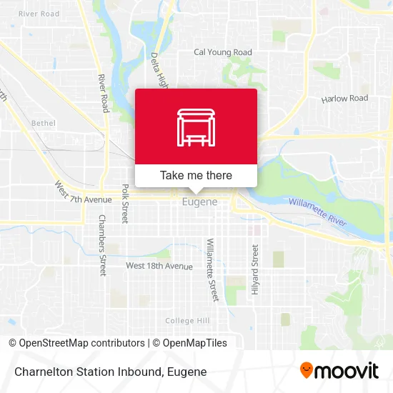 Mapa de Charnelton Station Inbound