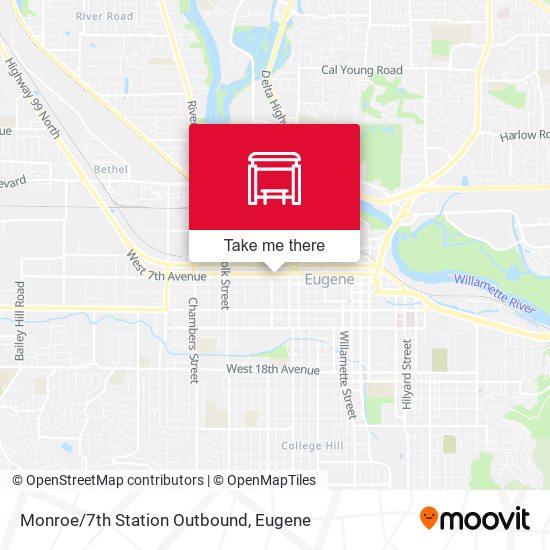 Monroe/7th Station Outbound map