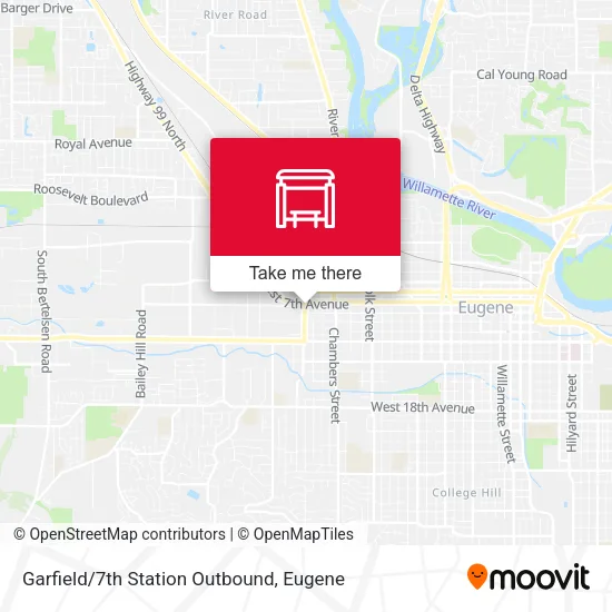 Mapa de Garfield/7th Station Outbound