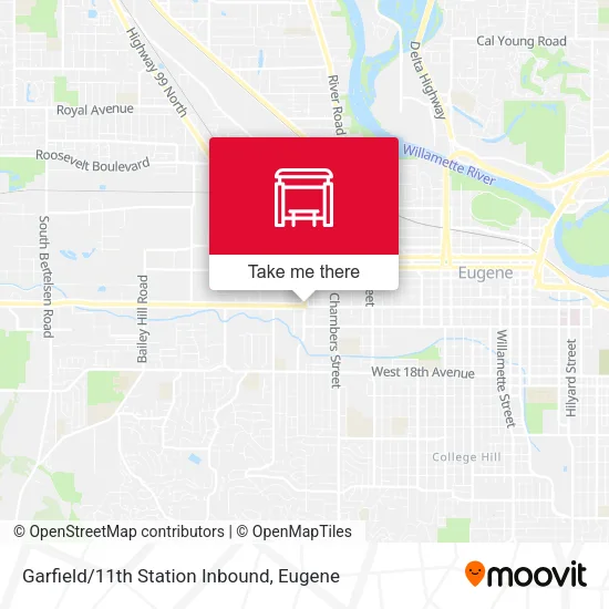 Mapa de Garfield/11th Station Inbound