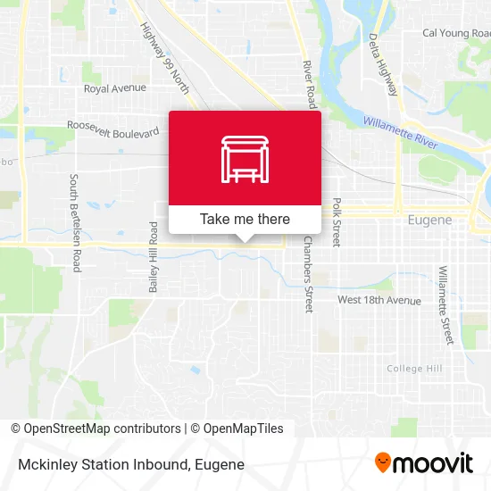 Mckinley Station Inbound map