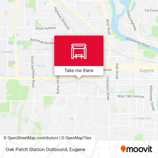 Mapa de Oak Patch Station Outbound