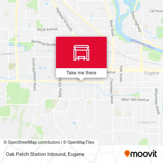 Mapa de Oak Patch Station Inbound