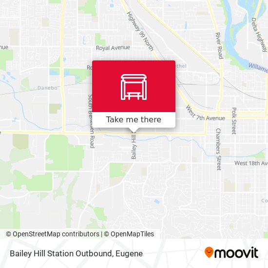 Bailey Hill Station Outbound map