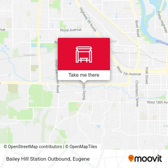 Mapa de Bailey Hill Station Outbound