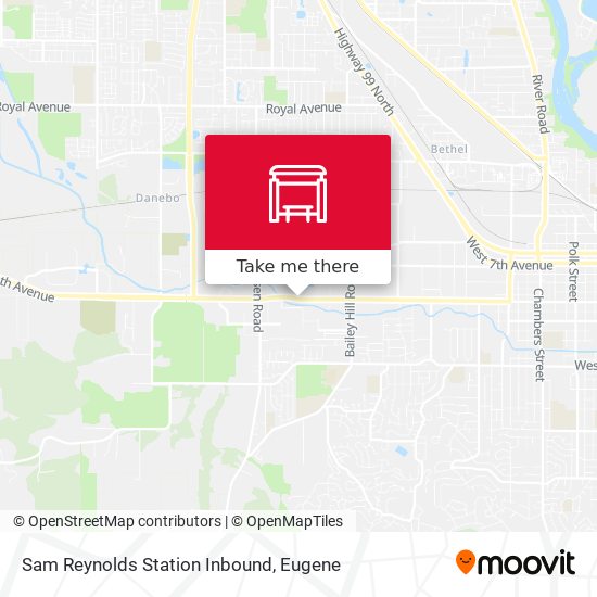 Sam Reynolds Station Inbound map