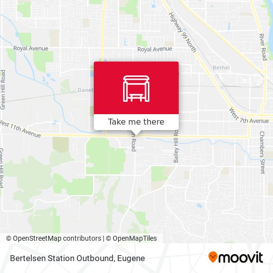 Bertelsen Station Outbound map