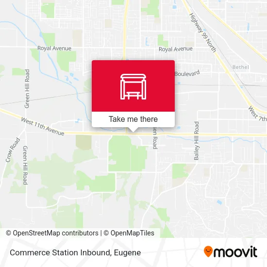 Mapa de Commerce Station Inbound