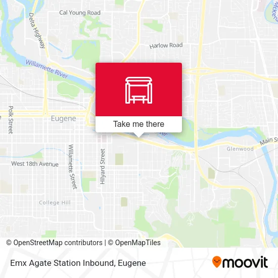 Mapa de Emx Agate Station Inbound