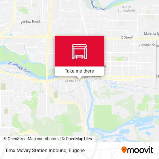 Mapa de Emx Mcvay Station Inbound